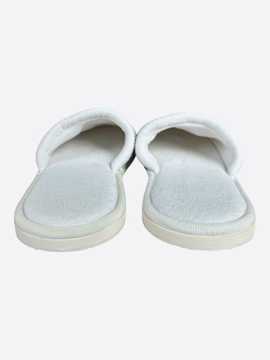 Chrome Hearts White & Black Horseshoe Logo Slippers main image 7